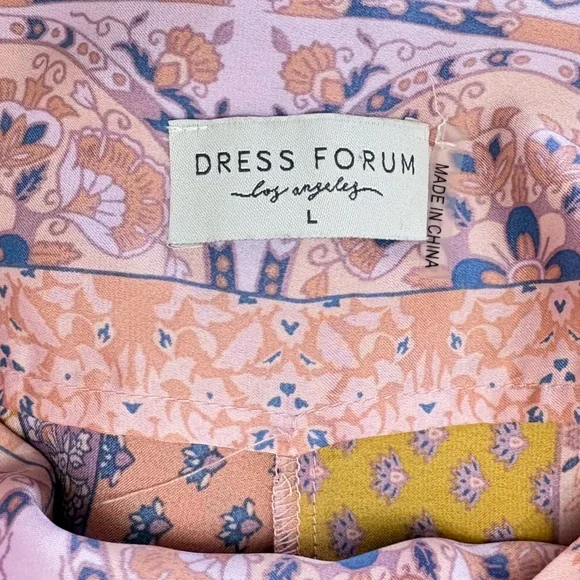 “Presley” Satin Boho Patchwork Wide-Leg Jumpsuit Festival Vacation Resort silky - Picture 4 of 9